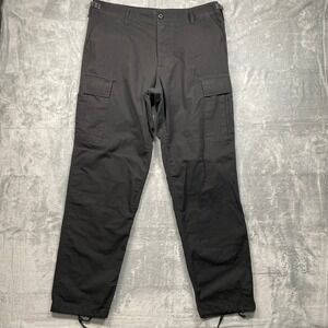 LAPG BDU Pants Mens Black Cargo Tactical Combat Military Style Large Long